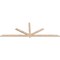 Ekena Millwork Kennewick Smooth Timber Gable Bracket, Douglas Fir, 108"W x 36"H x 1 1/2"D x 3 1/2"F, 8/12 Pitch GBW108X36X0204KEN00SDF - alternate 2